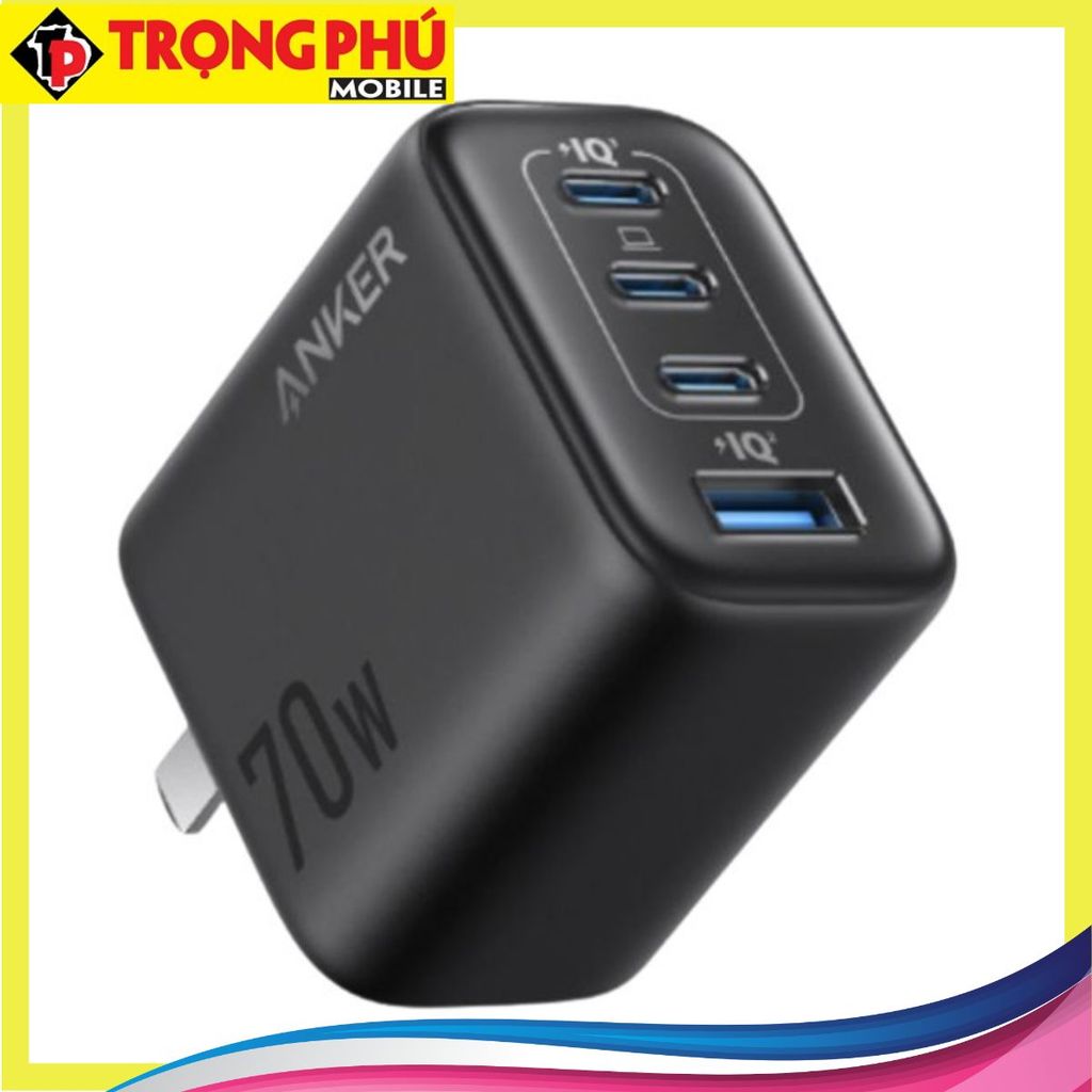 Cốc sạc 4 cổng Anker Zolo 3C1A 70W_A121C - Online