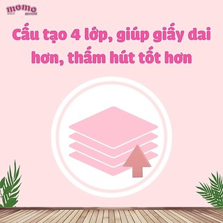 [1 GÓI] Khăn giấy Momo diamond (gói 270 tờ cao cấp tiện lợi)