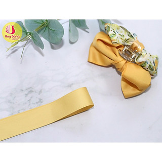 Cuộn 5m - Ruy băng lụa mờ HQ link 2, dây ruy băng lụa làm nơ phụ kiện tóc, phụ kiện may mặc