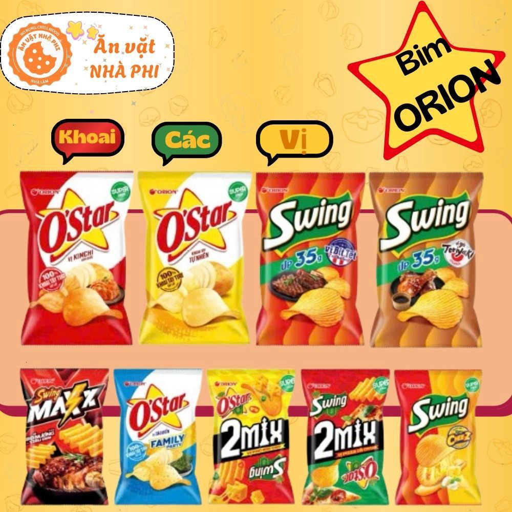 combo 3 goi snack khoai tây Orion