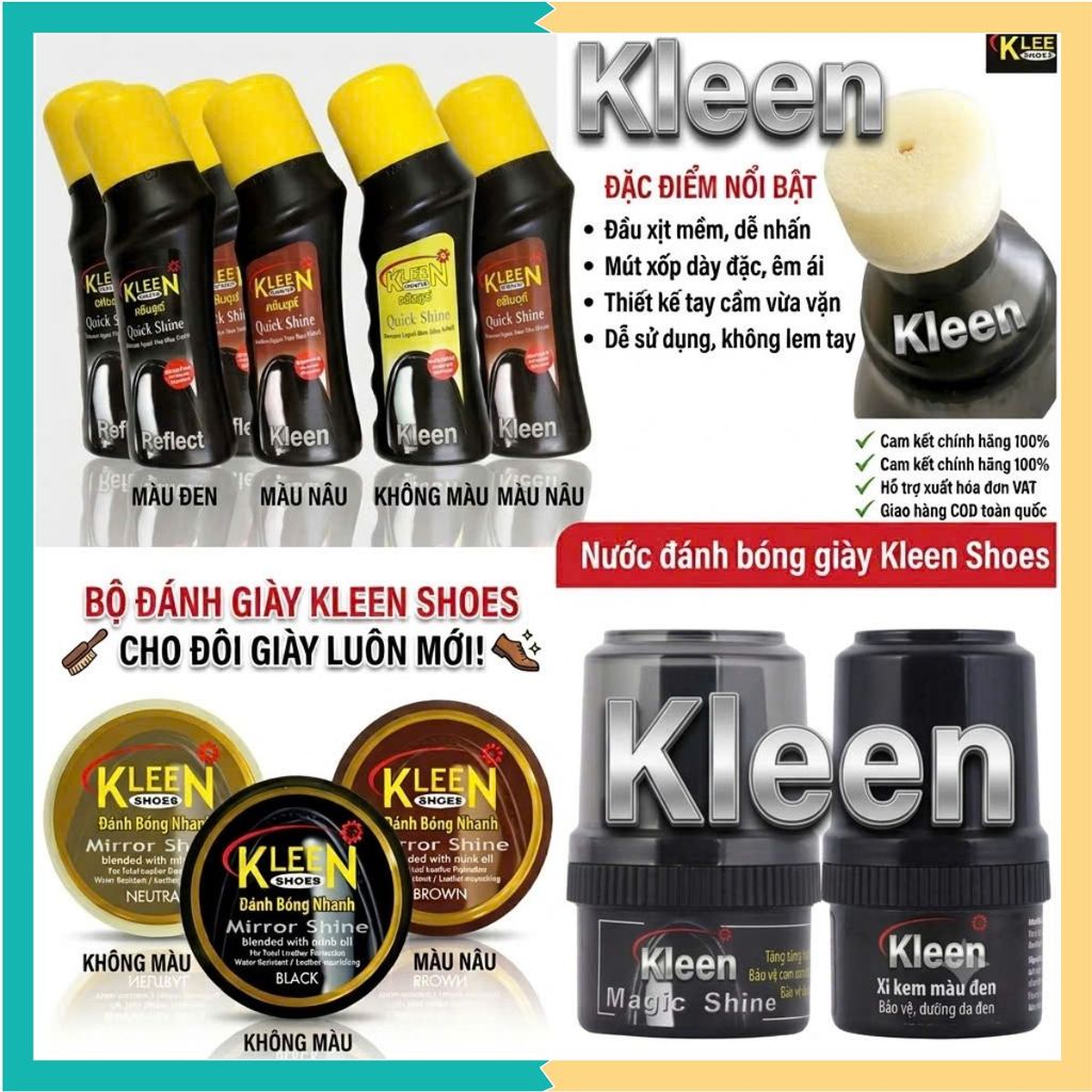 XI khô kleen /Xi nước kleen/Xi Kem Kleen chính hãng nhập khẩu thái lan