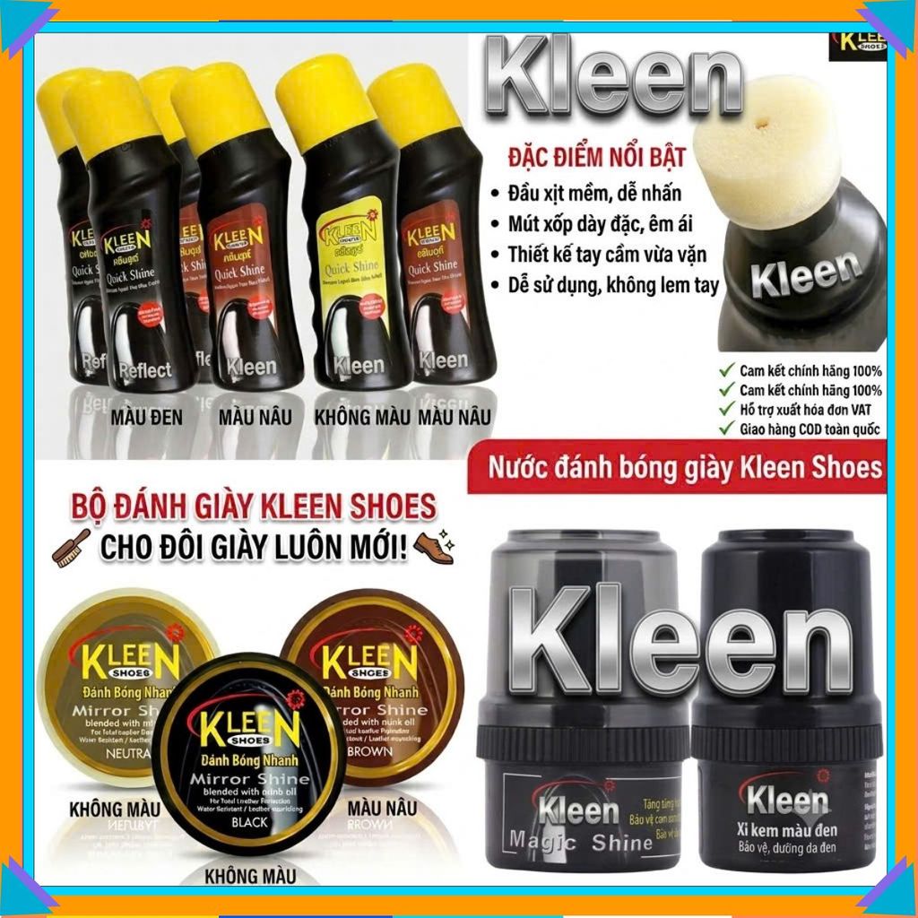 XI khô kleen /Xi nước kleen/Xi Kem Kleen chính hãng nhập khẩu thái lan