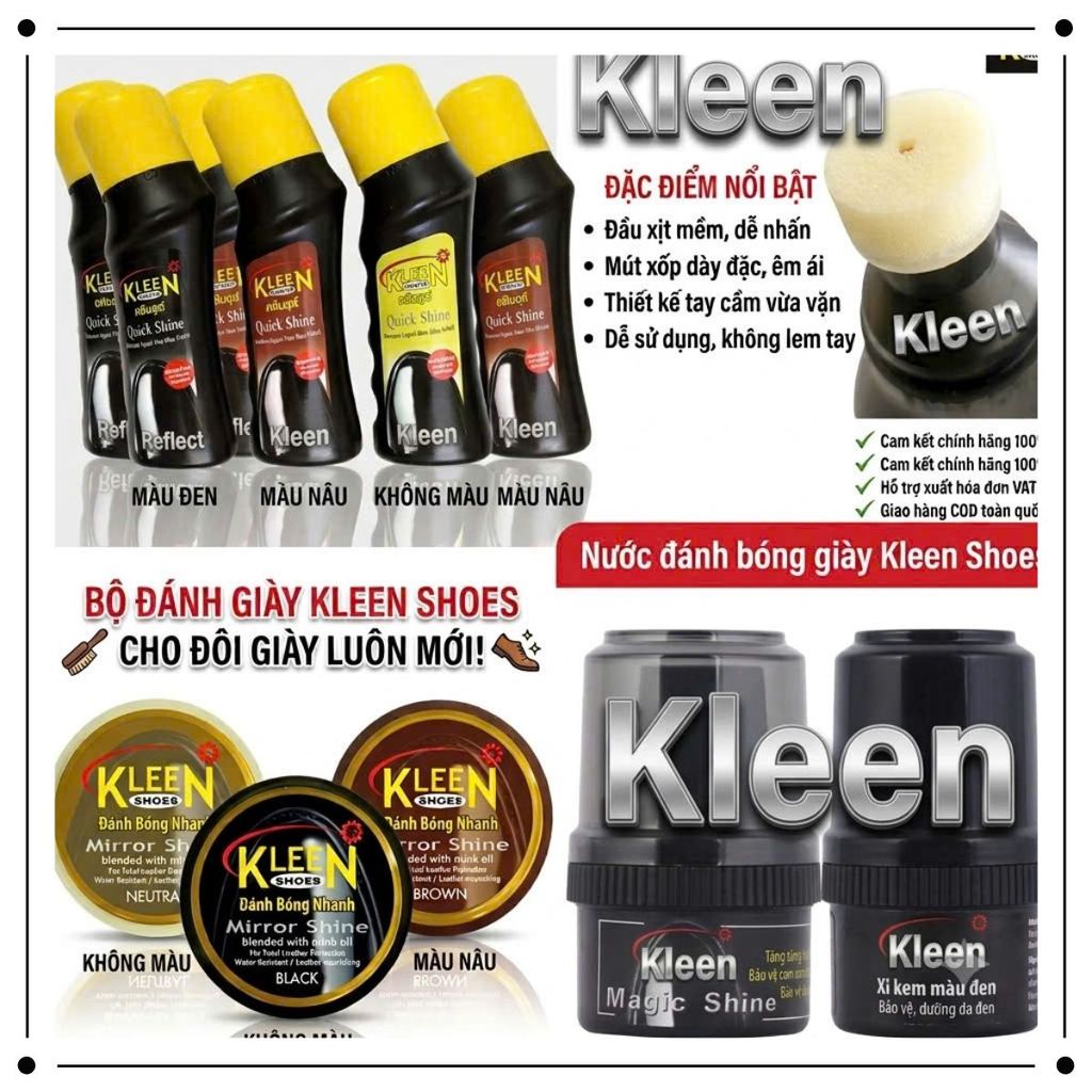 XI khô kleen /Xi nước kleen/Xi Kem Kleen chính hãng nhập khẩu thái lan