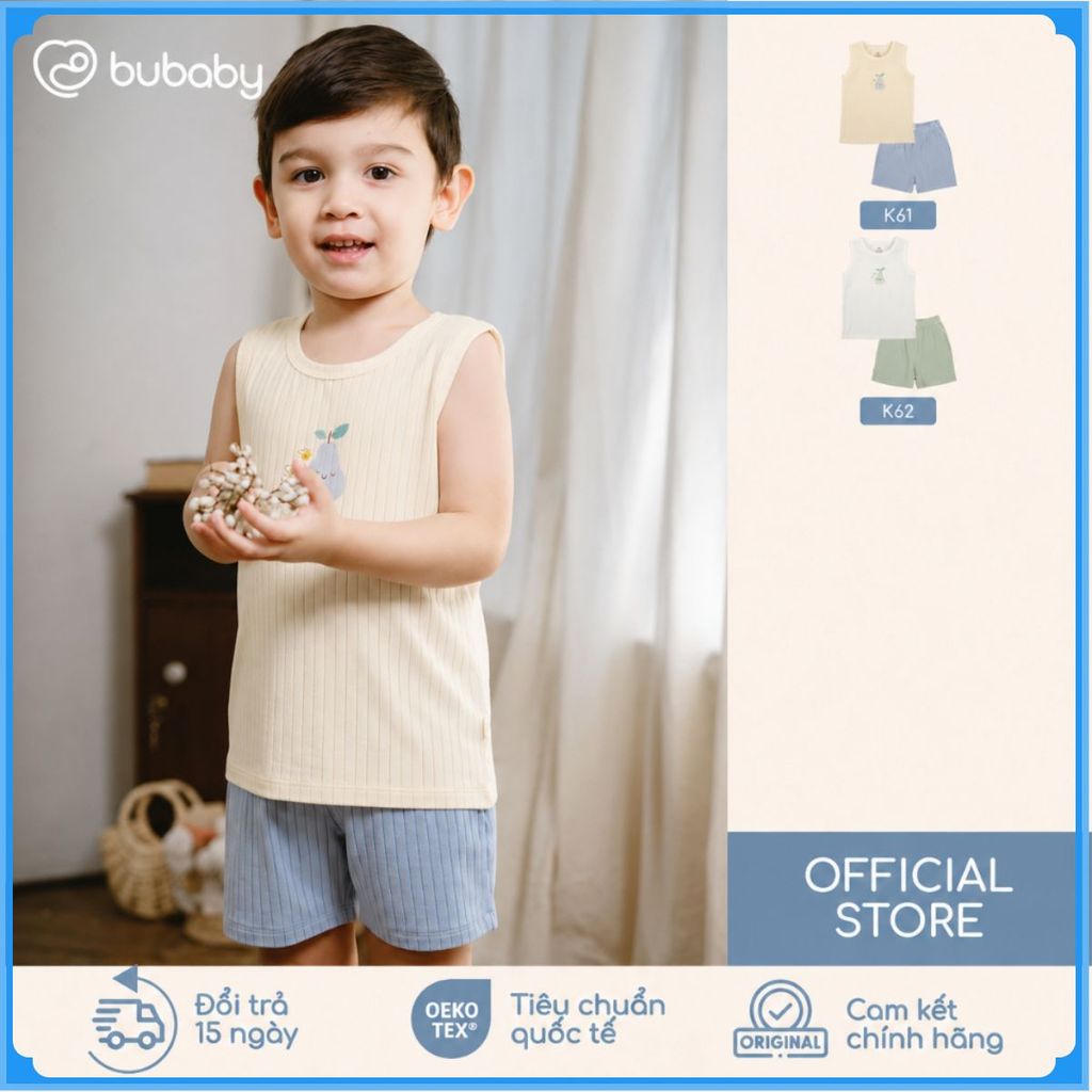 (6M-5Y) Bộ sát nách cổ tròn cho bé yêu Molist - BMD140403 | Quần áo BU Baby Chính hãng