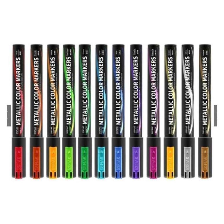 Bút tô màu kim loại Super Metallic Color Marker MKA01-12 Dspiae