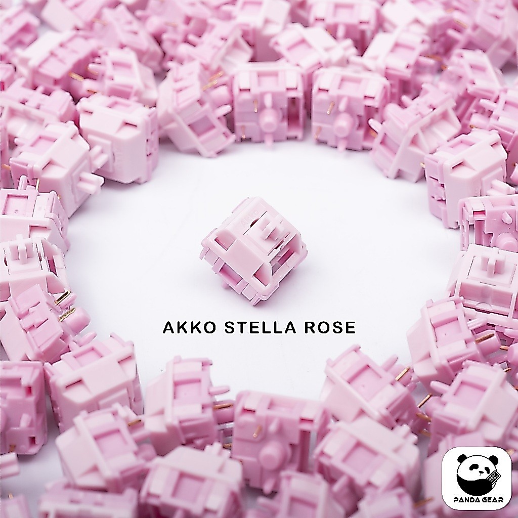 Switch Akko x HMX Stella Rose linear 45g prelubed công tắc bàn phím cơ switch HMX x Akko Stella Rose