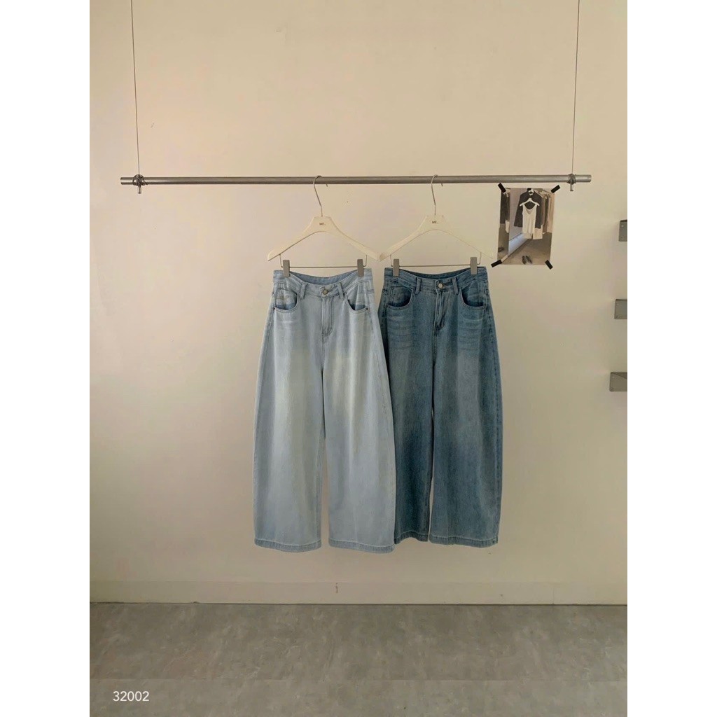 SẴNN NEW @Mxystudio Quần jeans dáng xuông basic ME #32002