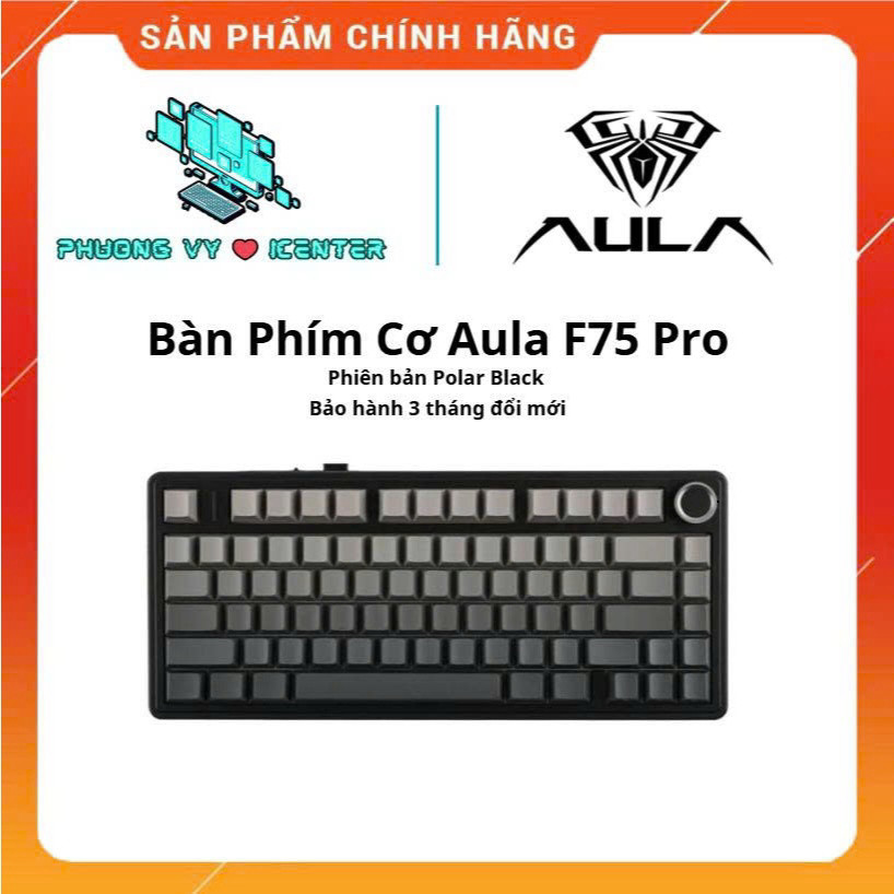 PhươngVy❤️icenter | Bàn Phím Cơ AULA F99 Pro V2 F75 Pro F108 Pro 2025 3 Mode Hot Swap RGB