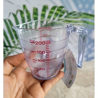 Ca đong nhựa hasu in nổi vạch đỏ