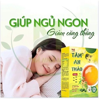Trà Tâm An Thảo Chính Hãng Cao Cấp Hộp 30 Gói ✅ Cải thiện giấc ngủ giúp ngủ ngon giảm đau đầu căng thẳng stress thư giãn