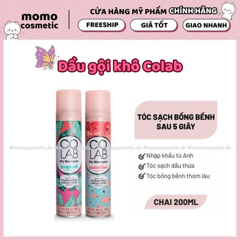 Dầu gội khô Colab Dry Shampoo 200ml