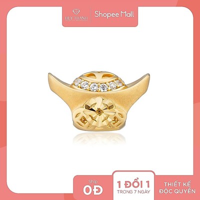 Charm Kim Lộc Tài LLF323 Vàng Tây 14k Huy Thanh Jewelry