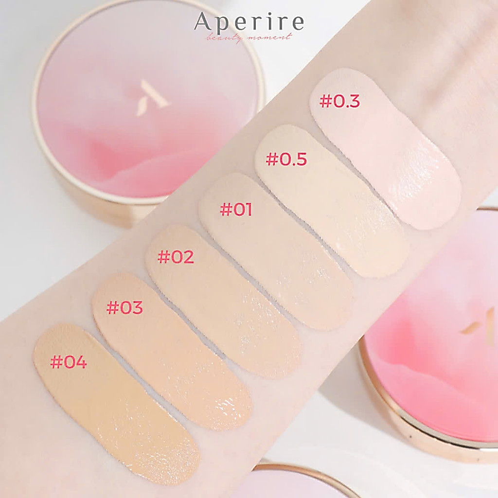 Ảnh 4 của Cushion Aperire Day Dream Cover, Sheer Breeze SPF50+/PA++++ Phấn Nước Chống Nắng Che Phủ Hoàn Hảo