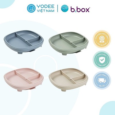 b.box Khay ăn dặm 2 trong 1 cho bé có đế hít chống trơn an toàn và tiện lợi
