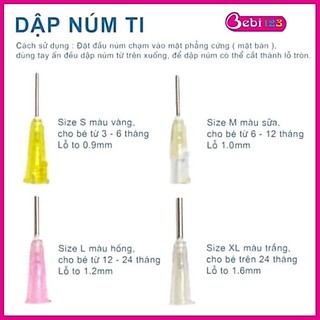 Đục núm ti, dụng cụ dập núm ti bình sữa