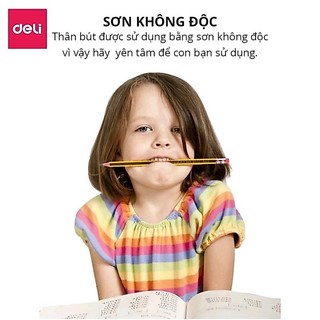 Hộp 12 cây bút chì Deli cao cấp