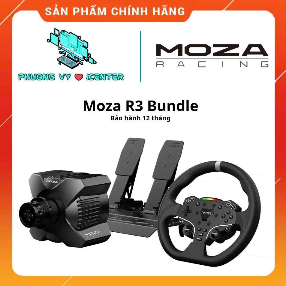 PhươngVy❤️icenter:  BỘ VÔ LĂNG ĐUA XE MOZA R3/R5 Bundle/R5 Truck Bundle FOR PC - Hàng Chính Hãng - B