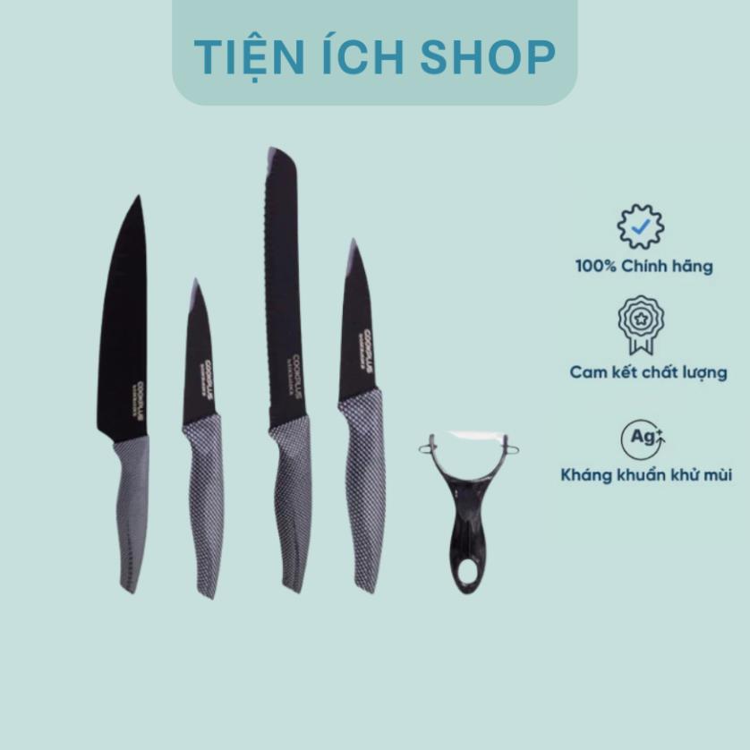 [CKK101S5BLK] Bộ dao nhà bếp 5 món COOKPLUS Lock & Lock