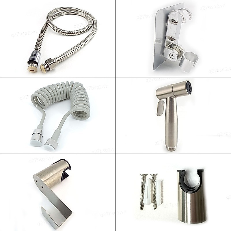 Tự Vệ Sinh Bidet Xịt Vệ Sinh Thép Không Gỉ Cầm Tay Bidet Vòi Xịt Phòng Tắm Gia Đình Đầu Tắm VN27B2
