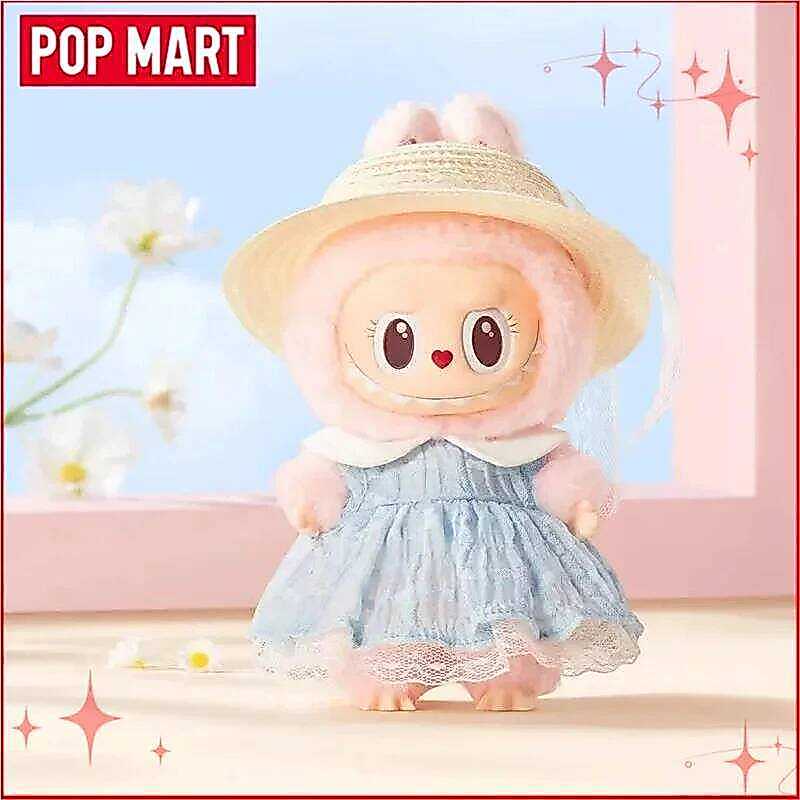 POPMART Mokoko Vinyl Pluffy Plush Keychain Collection Labubu Trendy Toy Figurines Gift Set