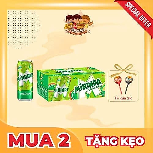 Nước có gas Mirinda soda kem