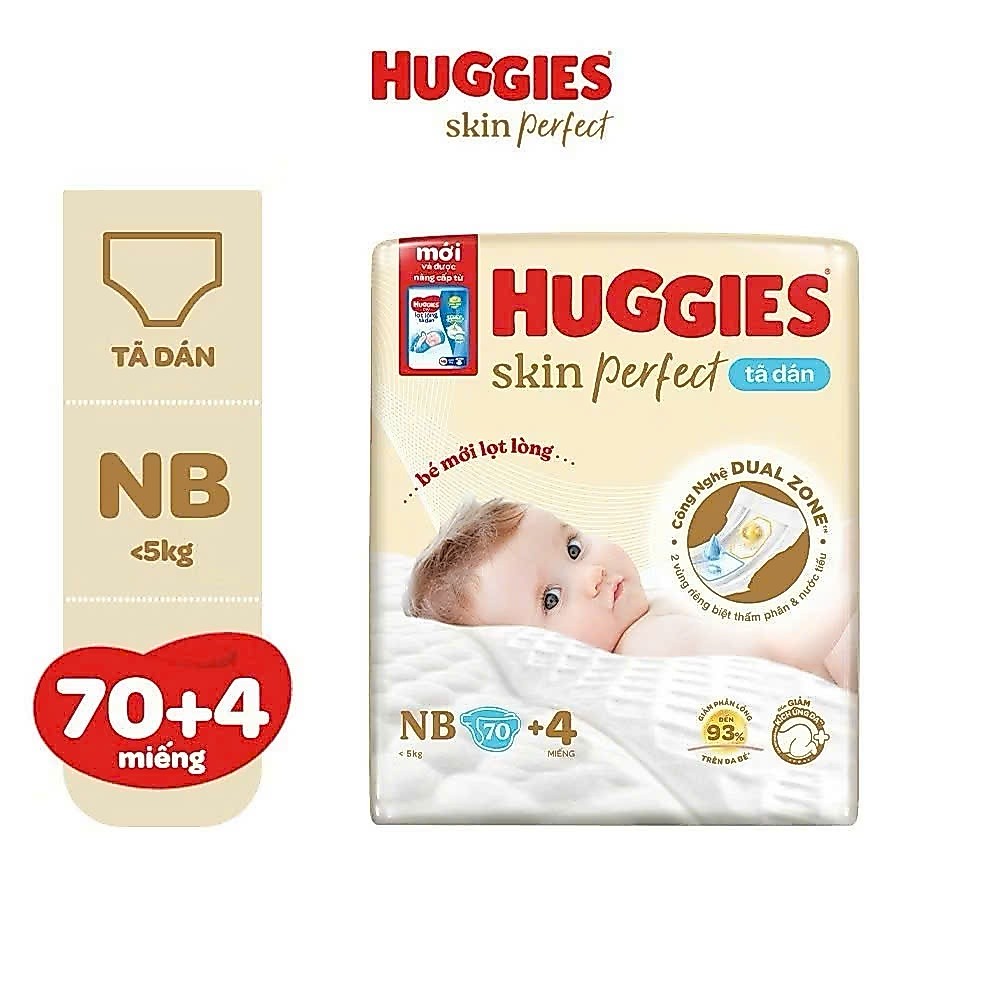 Combo 3 bịch Huggies NB70+4