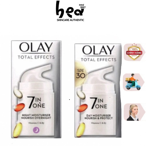 [BEA Skin] Olay 7 In 1 UK Version Day and Night Cream - Kem Dưỡng Olay 7 In 1 Bản UK Ban Ngày Và Ban