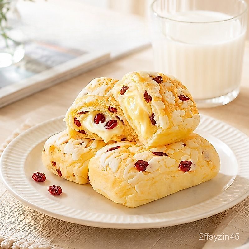 10Túi Bánh mì kem phô mai nam việt quất Bestore500g Bánh kẹo dày dặn chứa đầy sữa, bán số lượng lớn 