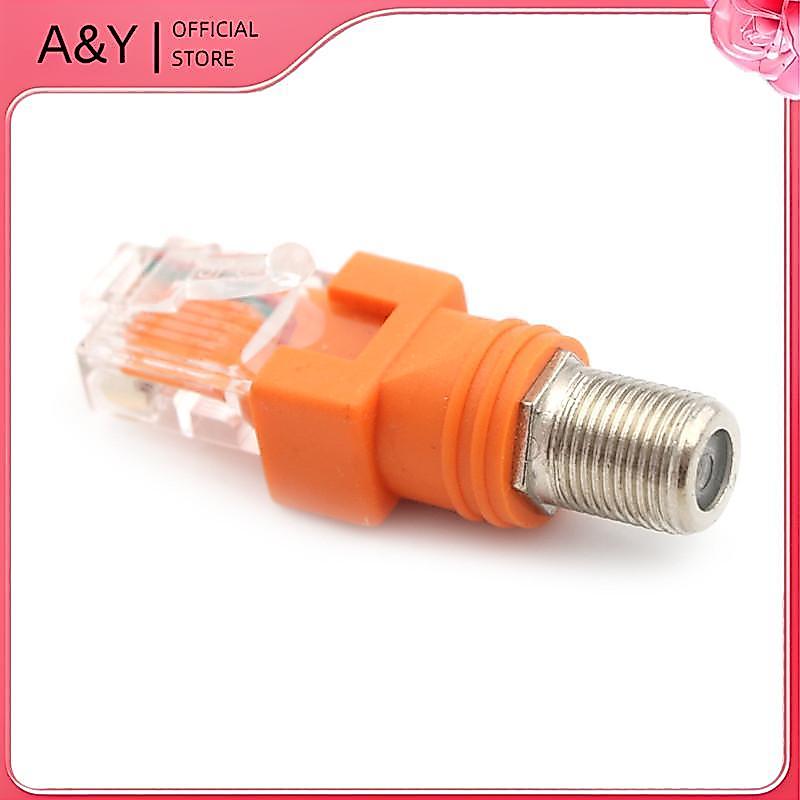 Bộ chuyển đổi khớp nối thùng đồng trục A & Y F Female sang RJ45 Male RJ45 sang RF Connector.