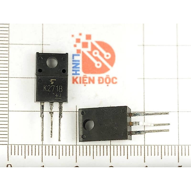 [1 chiếc] K2718, 2SK2718 Mosfet Kênh-N 900V/2.5A TO-220F