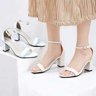 Giày Sandal Nữ Cao Gót 7cm Đế Vuông Pixie X848
