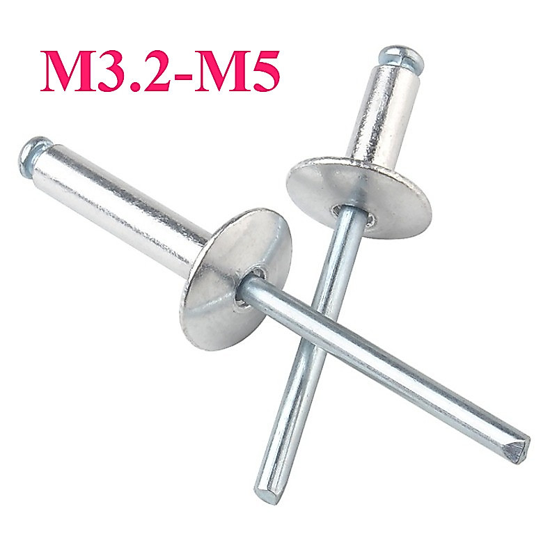 Đinh Rút Rive Nhôm Mũ /Đinh  Kềm Bấm Rút Rive/ nhôm / m3.2-m5 [SY9]
