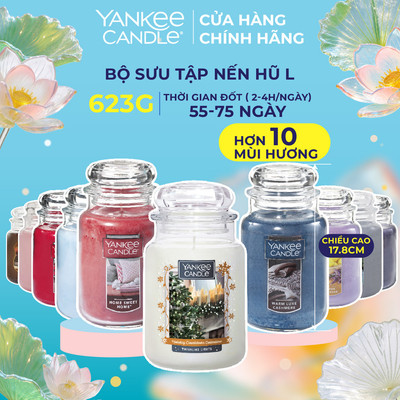 Nến thơm hũ Yankee Candle size L - nhiều mùi tùy chọn (623g)