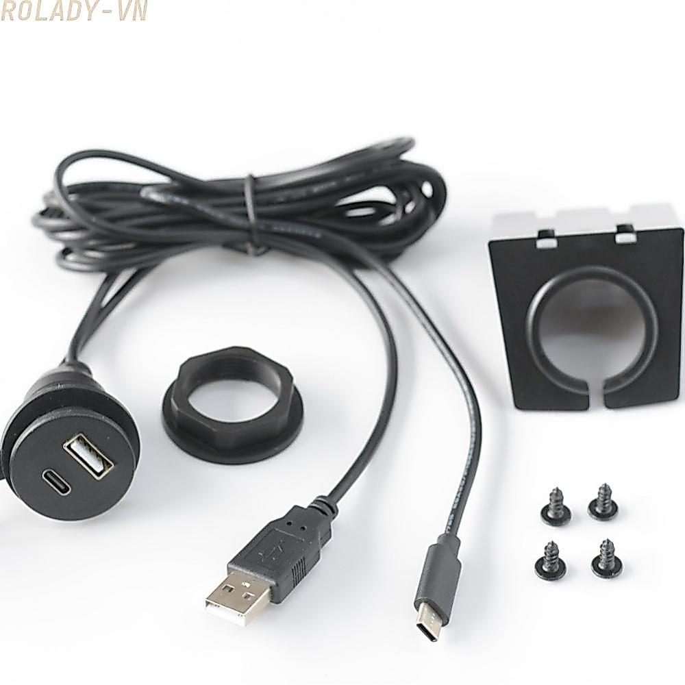#ROYALLADY#Car Mount USB Socket Waterproof Extension Cable Injection Molded Housing