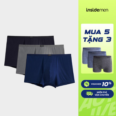 [MUA 5 TẶNG 3] Bộ 5 Quần Lót Nam Boxer Trink Insidemen Mềm Mịn Co Giãn Thoáng Khí IBX002EXP05