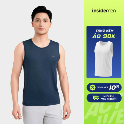 Áo Tanktop Nam Polyamide thông thoáng mềm mịn đàn hồi 4 chiều Insidemen ITL019MAH0
