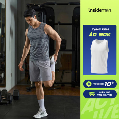 Áo Tanktop Nam Insidemen Vải Co Giãn, Phong Cách Năng Động ITL004MAH0