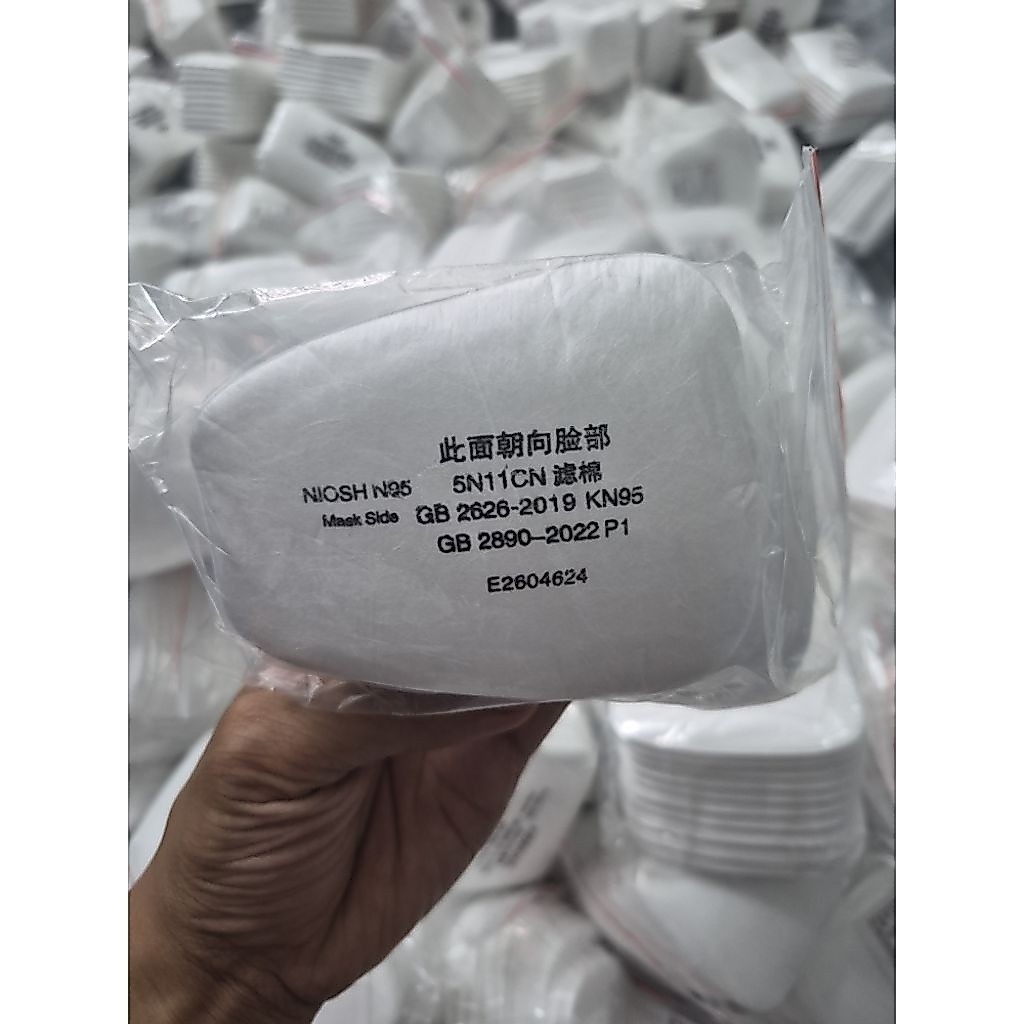 Combo 10 Tấm Lọc Bụi 5N11 Chuyên Dụng Cho Mặt Nạ 3M6200 3M6800... Tiêu Chuẩn NIOSH N95 Lọc Bụi Siêu 