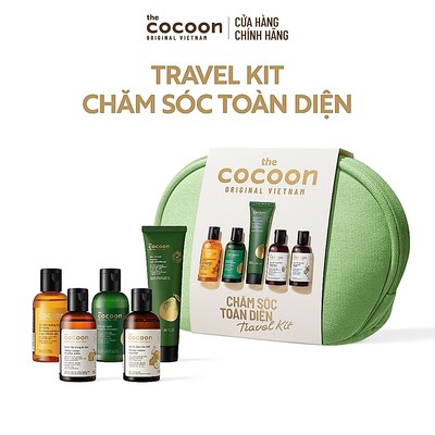 Travel Kit Chăm Sóc Toàn Diện  – 5 chai 50ml gel tắm, dầu gội, dầu xả, rửa mặt, tẩy trang – tiện lợi & nhỏ gọn