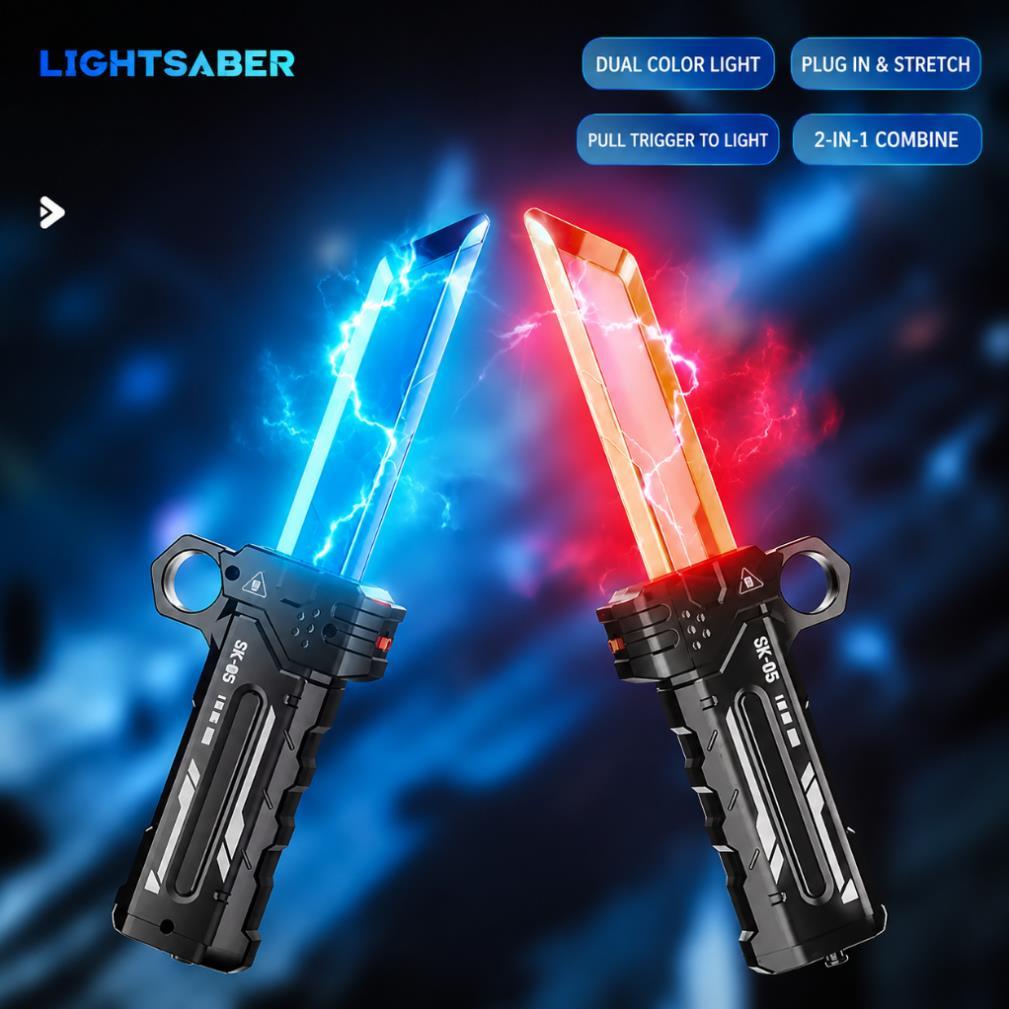 Bộ 2 Kiếm LED Ánh Sáng Ghép Đôi TWIN CROSSED Đồ Chơi Cosplay Đẹp Mắt