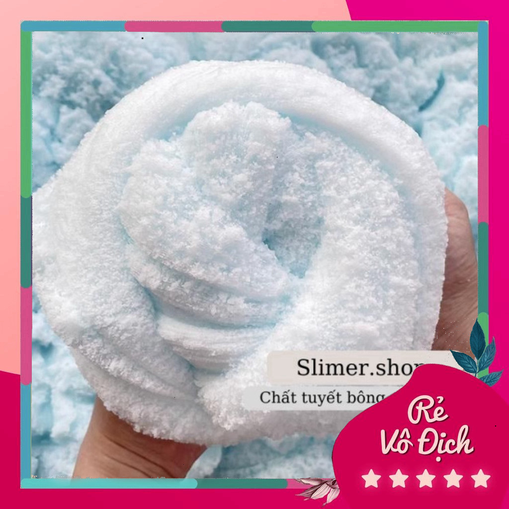 Bột tạo slime mây, slam mây, slime tuyết biển xanh cho Bé Tạo slime an toàn