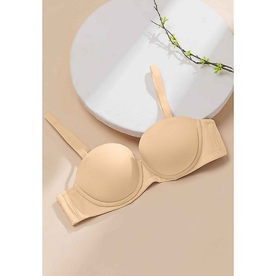 Áo lót nữ S10-27455 cúp ngang, không gọng, mút dày.