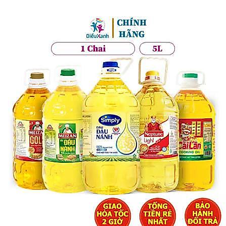 Dầu Đậu Nành Simply / Dầu Ăn Meizan Can 5 Lít
