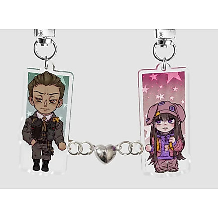 NIKKE - Oswald and Freesia - Acrylic Magnet Keychains