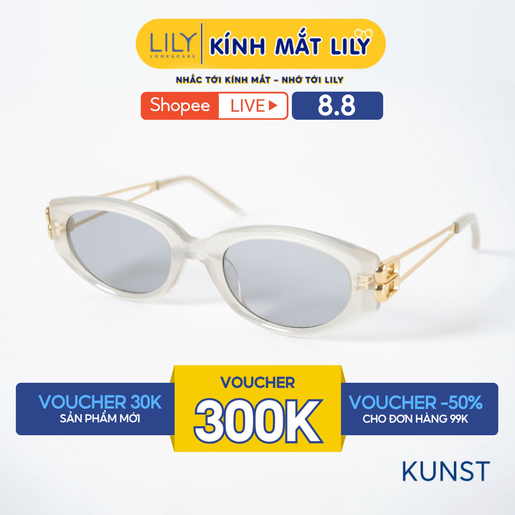 Kính mát thời trang nam nữ LILYEYEWEAR chất liệu nhựa Acetate cao cấp, mắt kính chống UV400, kiểu dá