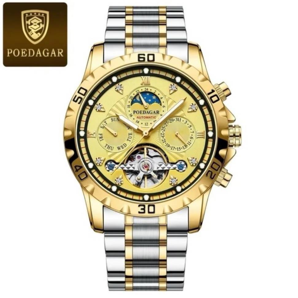 Đồng Hồ Nam chạy cơ chính hãng Poedagar 1410