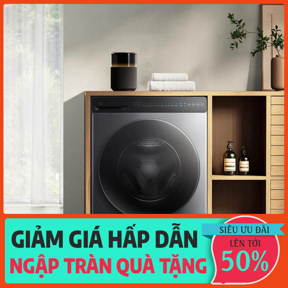 nhắn shop_ Máy giặt sấy Xiaomi Mijia MJ108 giặt 10kg sấy 7kg Sấy 3 chiều, 26 chế độ thông minh _hàng