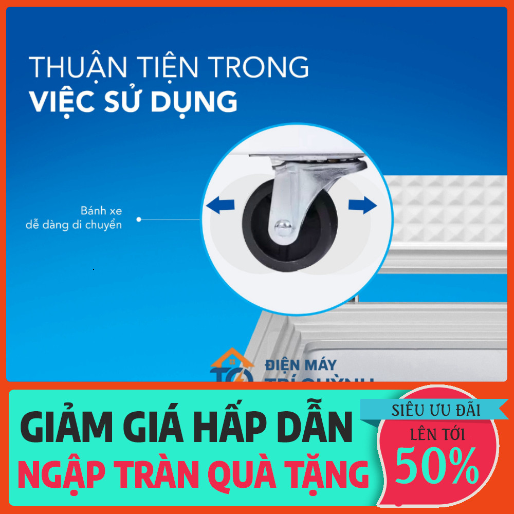 nhắn shop_ Tủ Đông Mini Hòa Phát 107 Lít HPF AN6107 Dàn Nhôm Bảo Hành Toàn Quốc Tại Nhà Điện Máy Sao
