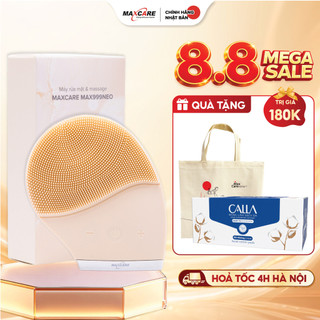 Máy Rửa Mặt Maxcare Max999 NEO Sóng Âm Sonic – Làm Sạch Da Mặt, Massage Thư Giãn, Chống Nước IPX7