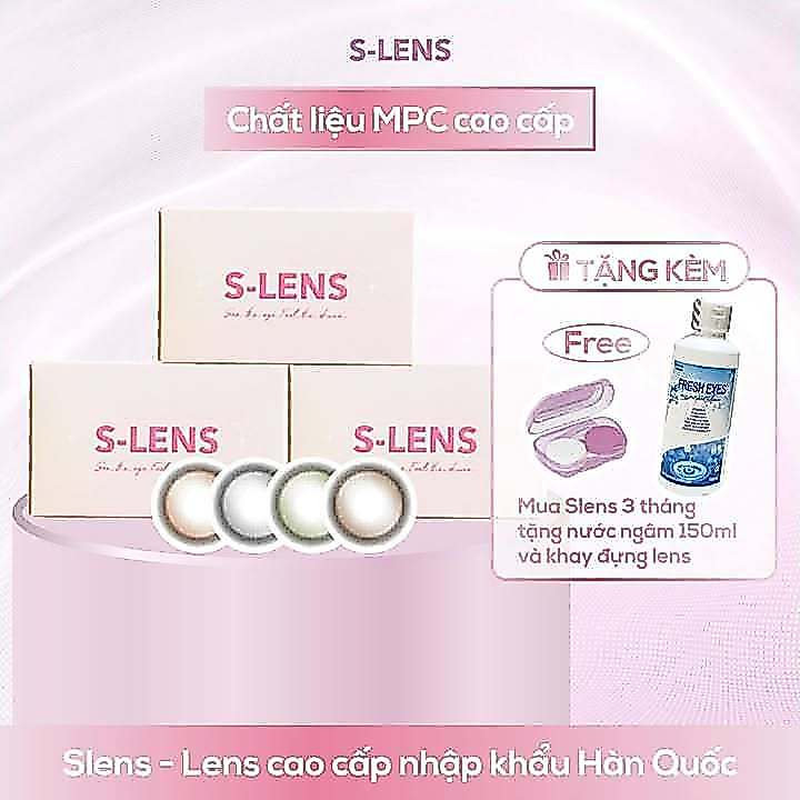 SLENS- Lens 3 THÁNG ( 1 CHIẾC) GLORY Brown/ Green/ Gray/ Hazel MPC - Kính áp tròng Hàn quốc Seoullen